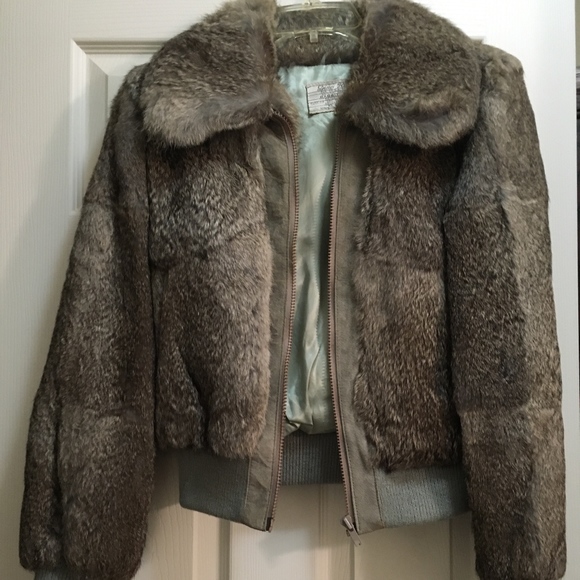 Dino Ricco Jackets & Blazers - Dino Ricco Rabbit Coat Jacket Grey Med VTG